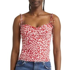Reformation novena ruffle camisole